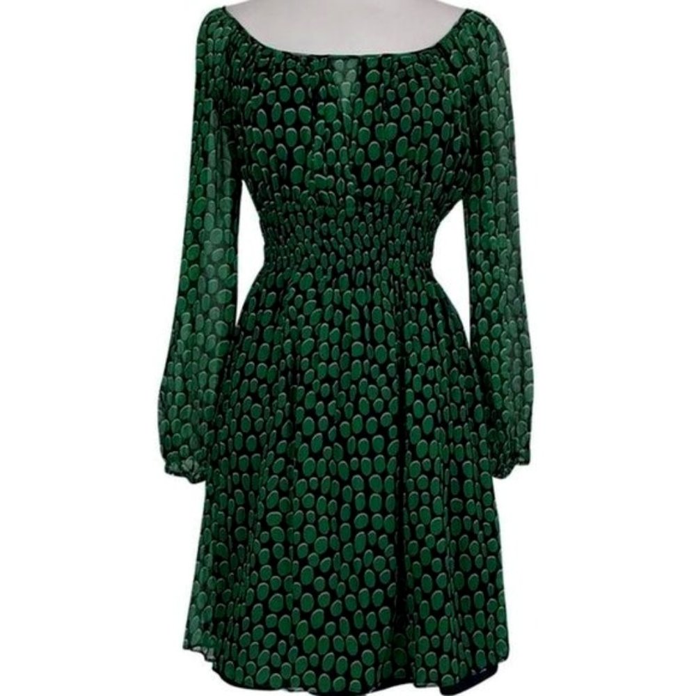BCBGMaxAzria Polka Dot Boho Dress (Sz. S)